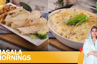 Recipe Baked Chicken Pasta & Popcorn Chicken Wraps | Masala Mornings | Shireen Anwar | MasalaTV
