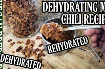 Dehydrating & Rehydrating Leftover Vegan Chili: What Recipes Dehydrate Best? (Recipe Link Included)