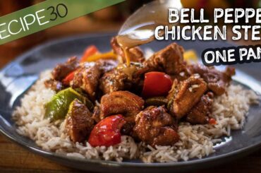 Bell pepper chicken stew
