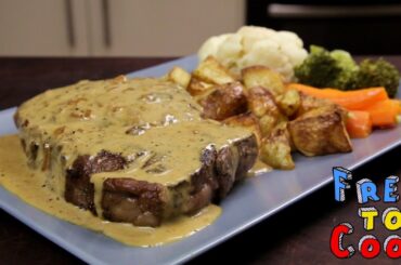 How to Cook Creamy Pepper Sauce for a Scotch Fillet Steak (Sauce au Poivre)