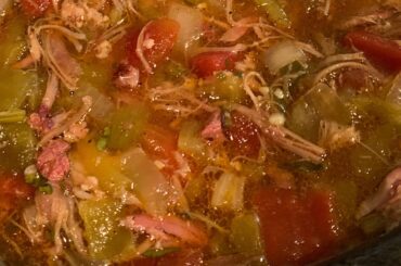Slow Cooker Smoked Pork Green Chili Recipe