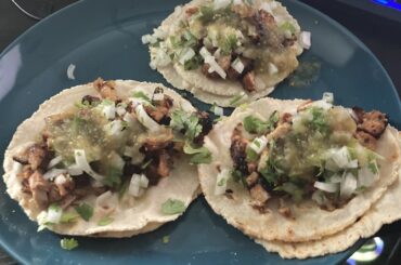 Homemade Tacos Pastor Style