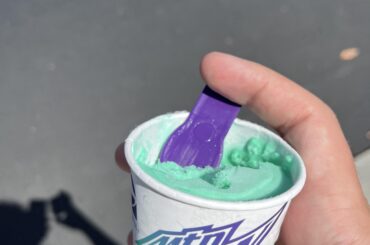 Got to try the Baja Blast gelato today. It was pretty good!