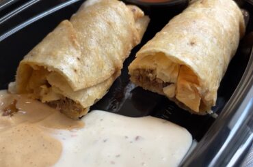 Took the corn tortillas from the dipping tacos and made my own taquitos