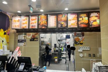 Taco Bell menu on an American base in Japan