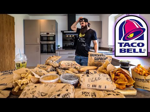 The Entire Taco Bell Menu Challenge Beardmeatsfood Chili Chili