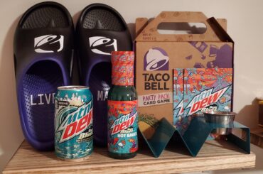 My Taco Bell merch shelf