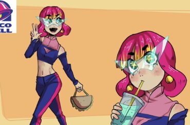 Taco bell themed girl by lavendertowne