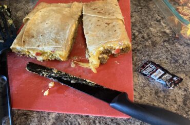 Last night my wife made a massive crunch wrap for dinner, and not gonna lie, it was pretty good.