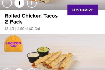 So we’re just making gas station taquitos now? Step it up TB