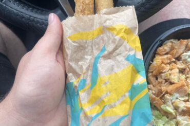 Rolled chicken tacos at my tacobell