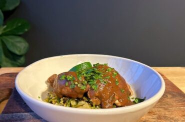 Mezcal-Infused Pink Guava and Chipotle Dutch Oven Chicken