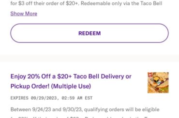 Never seen them this desperate for people to drop $20 on some Taco Bell lol wtf