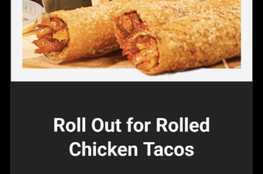 ROLLED CHICKEN TACOS?!