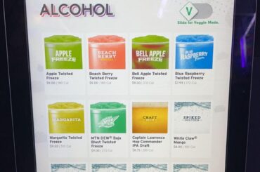 Finally found a Taco Bell that serves alcohol.
