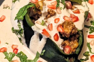Homemade Chiles en nogada