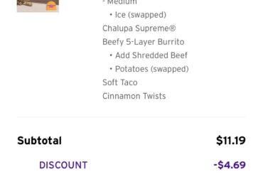 I don’t like the Mexican pizza but it was free an excuse to get tbell