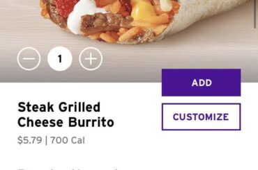 Steak Grilled Cheese Burrito vs Local burrito joint