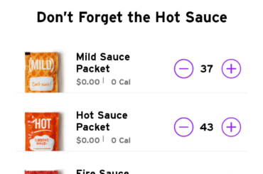 Sauce packet glitch or something?