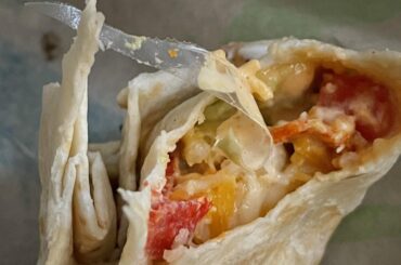Found in my veggie fiesta burrito (NYC)