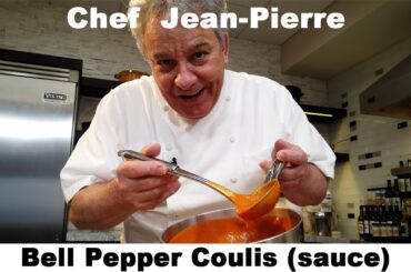 How To Make Bell Pepper Coulis | Chef Jean-Pierre