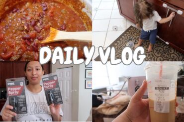 healthy chili recipe + amazon haul + aldi grocery haul | DAY IN THE LIFE OF A STAY AT HOME MOM