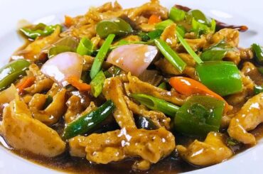 Chicken in Black Pepper Sauce | Black pepper chicken Chinese Style | Cook with Farooq - Urdu / Hindi