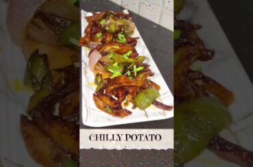 chilli potato chilli potato recipe chilli potato kaise banate hain #shorts #youtubeshorts #trending