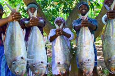 BONELESS FISH PEPPER FRY | Giant Trevally Fish Cutting & Cooking | Easy and Simple Fish Fry Recipe