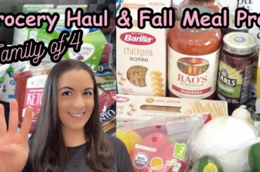 Grocery Haul Fall Restock + Chicken Chili High Protein Meal Prep Macros Family of 4 Favorite Recipe