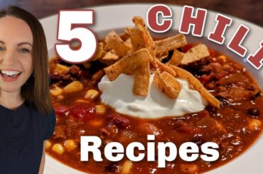 Gimme CHILI!!! 5 of the BEST CHILI recipes for Fall!!
