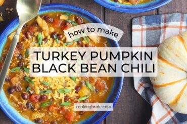 Turkey Pumpkin Black Bean Chili Recipe