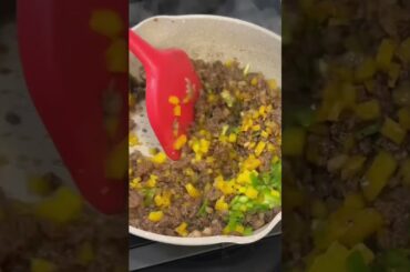 Spicy pepper beef lettuce wraps for lunch!  #spicybeef #lettucewraps  #recipe