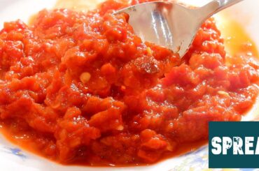 Red pepper spread - pepper relish recipe - AJVAR