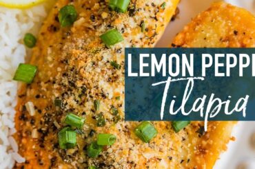 Parmesan Crusted Lemon Pepper Tilapia Recipe