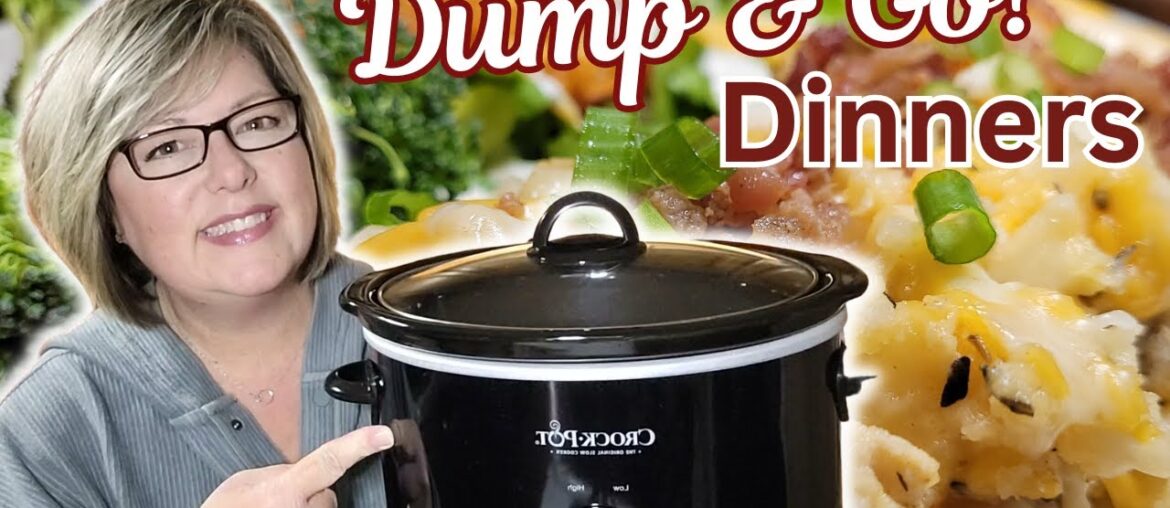 5 Ingredient DUMP AND GO Crockpot Meals That Will Be YOUR NEW FAVORITES! Easy Slow Cooker Recipes!