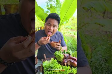 CountrySide Food Cooking Giant Chicken Marinated with Hot Chili Sauce