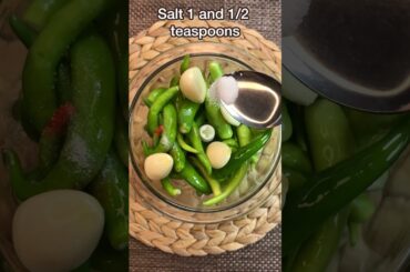 hot pepper Sauce - green chilli sauce