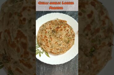 Chili Garlic Laccha Paratha  |paratha recipes #viralshorts #shorts