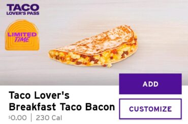 Taco Pass Breakfast
