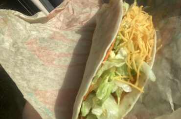 Cheesey burrito taco hack.