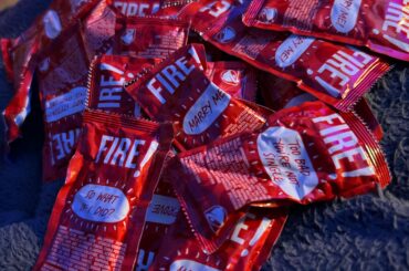 Asked the drive thru server for “a shit ton of fire sauce”