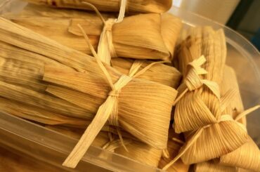 This was my first time making tamales .. pork