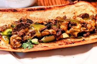 Carne asada sandwich