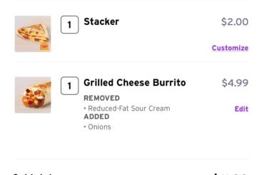 My Taco Bell has stackers and double stacked tacos!