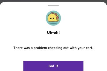 Anyone else have issues checking out on app?