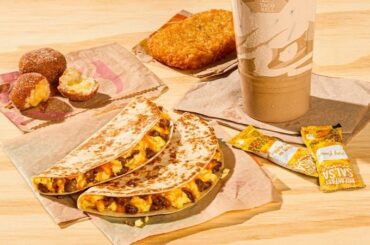 breakfast taco coming to the menu. sounds good to me