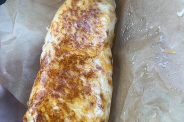 My Beautiful Grilled Cheese burrito today