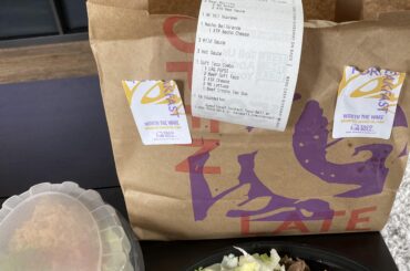 Got really stoned and order some taco bell delivery. The items listed on the reciept are not what i ordered and the food in the bag doesnt even match the reciept