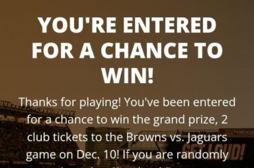 Sweepstakes Discovered